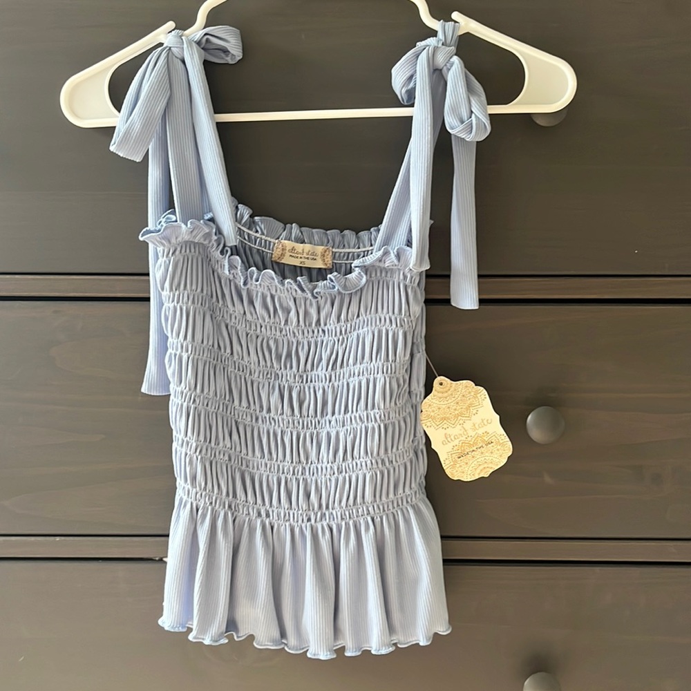 Altar'd State Tank Top | XS | Dusty Blue